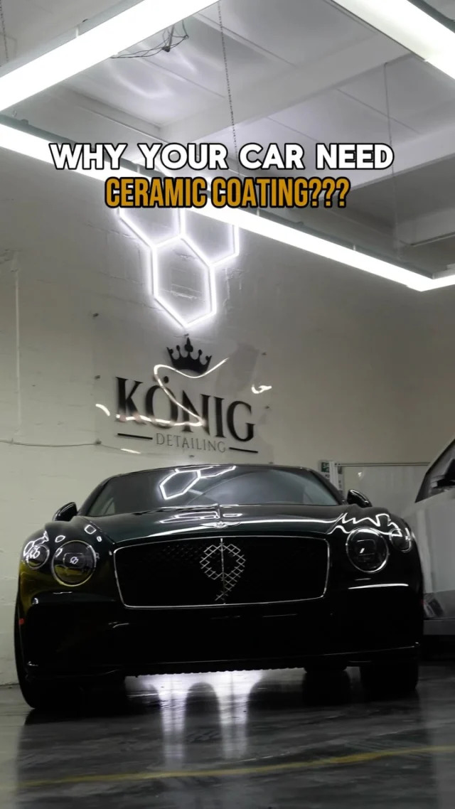 Why trust your Car to our ceramic coating?🔥🛡️  Because professional protection isn’t just a luxury—it’s a necessity for preserving your investment against daily threats that standard products can’t handle.  Ready to see the difference??  #ceramiccoatings #miamiluxurycars #miamilifestyle #investment #cardetailshop #konigdetailing