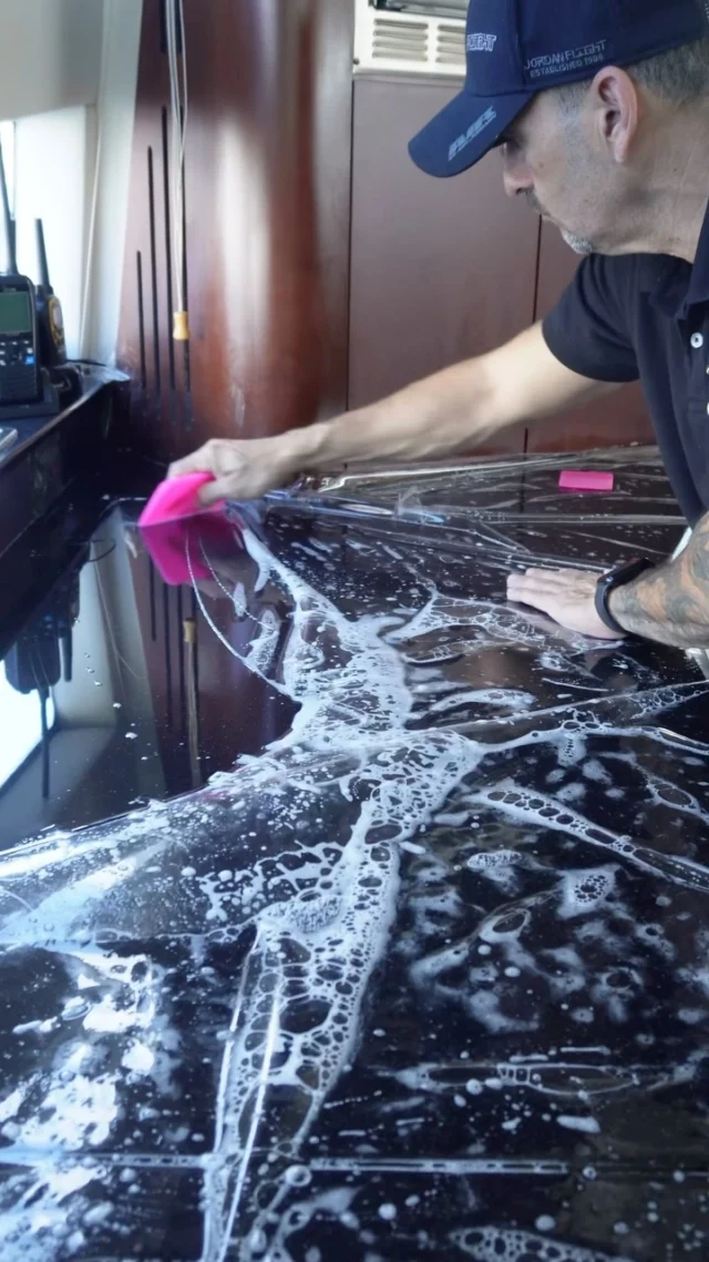MIAMI’S BEST-KEPT YACHT SECRET 🛥️✨👑  Exclusive interior PPF protection - preserving your yacht’s luxury surfaces against saltwater, UV damage, and daily wear !!!! 
The protection discerning captains choose.
Your vessel deserves this level of care.
#YachtPerfection #MiamiLuxury #MarineDetailingElite
#miamilife #ppf